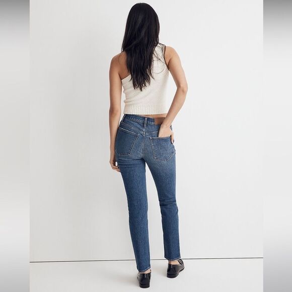 Madewell NWT Mid Rise Perfect Vintage Jeans Size 26 Tapered Mom Jeans - Picture 4 of 9